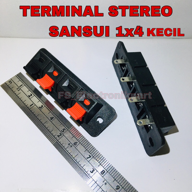 Terminal speker sansui 1x4 kecil