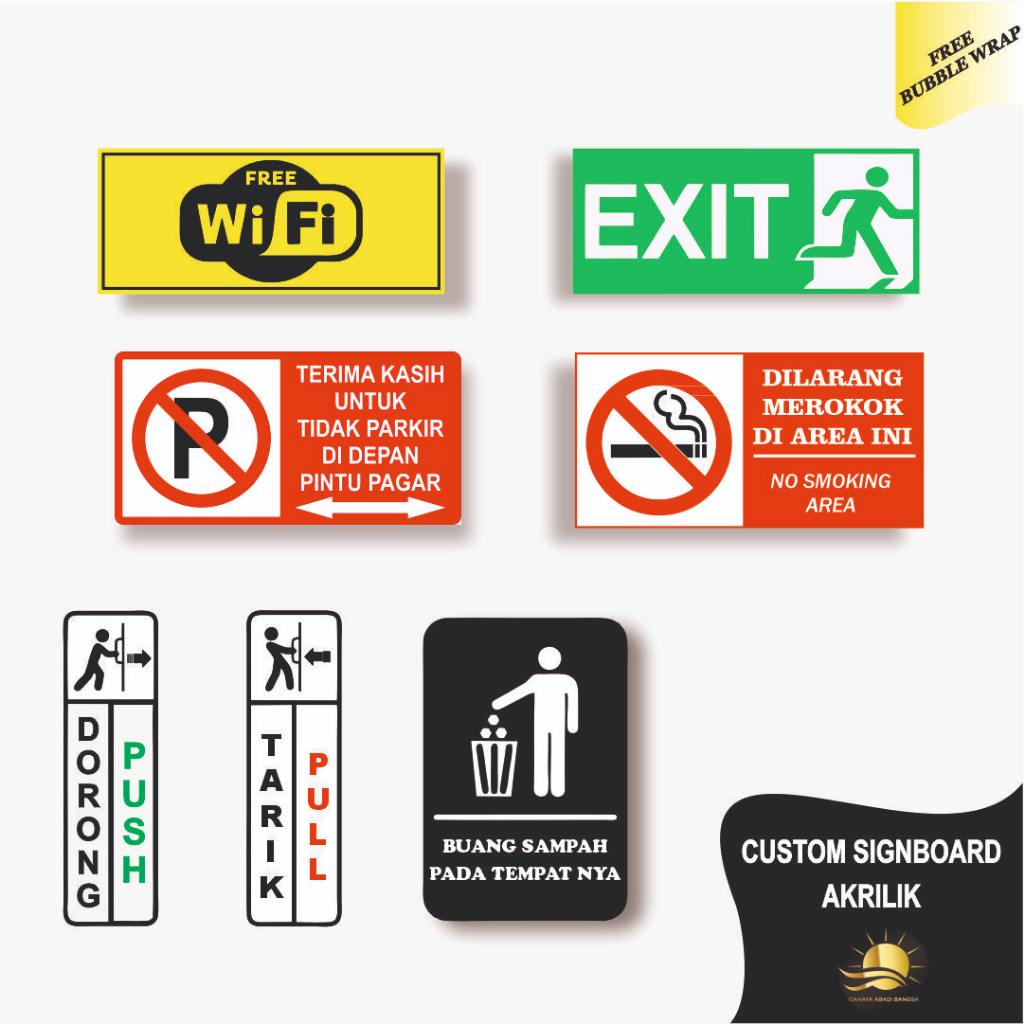 

CUSTOM SIGNBOARD ACRYLIC / PAPAN AKRILIK PLANG RAMBU