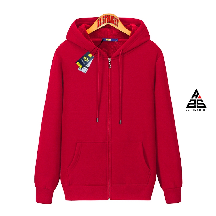 Rz Straight Jaket Zipper Distro Polos Jaket Resleting Unisex