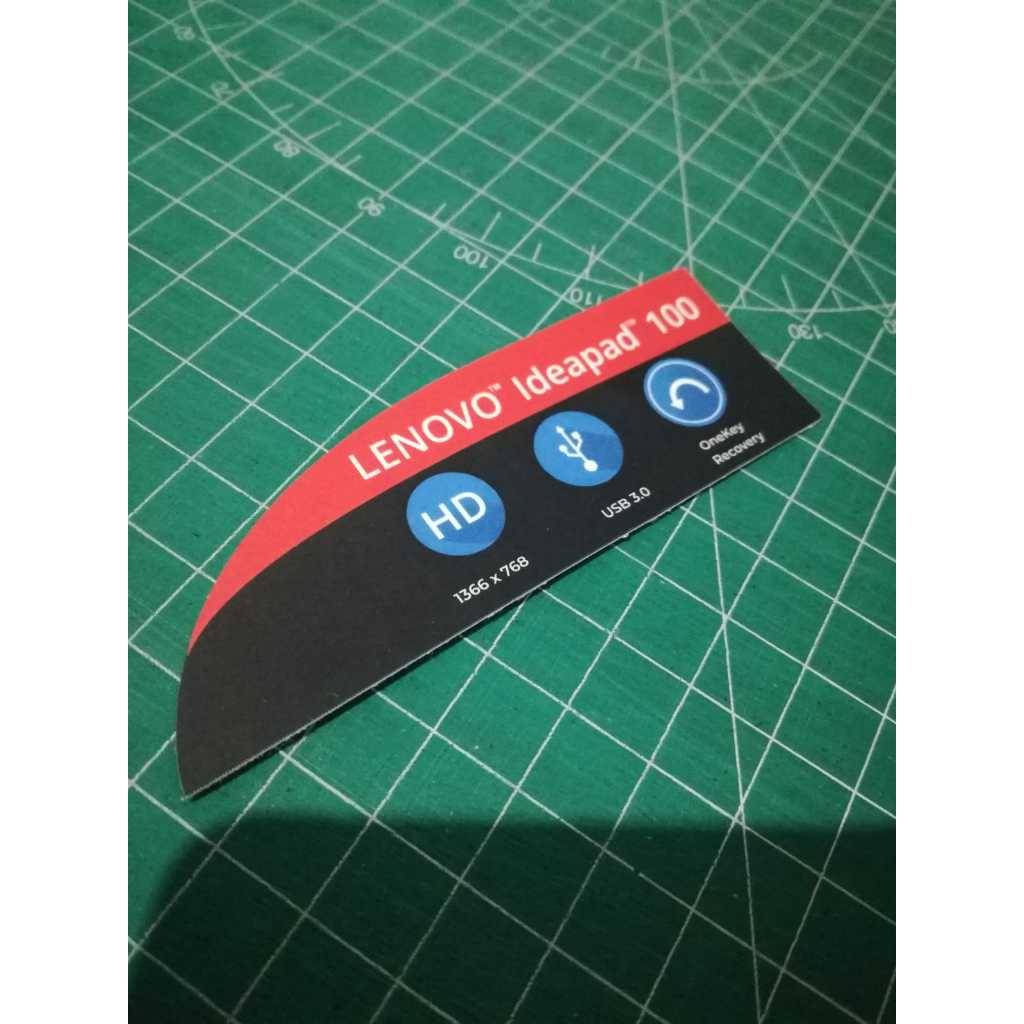 Stiker Spesifikasi Laptop Lenovo Ideapad 100