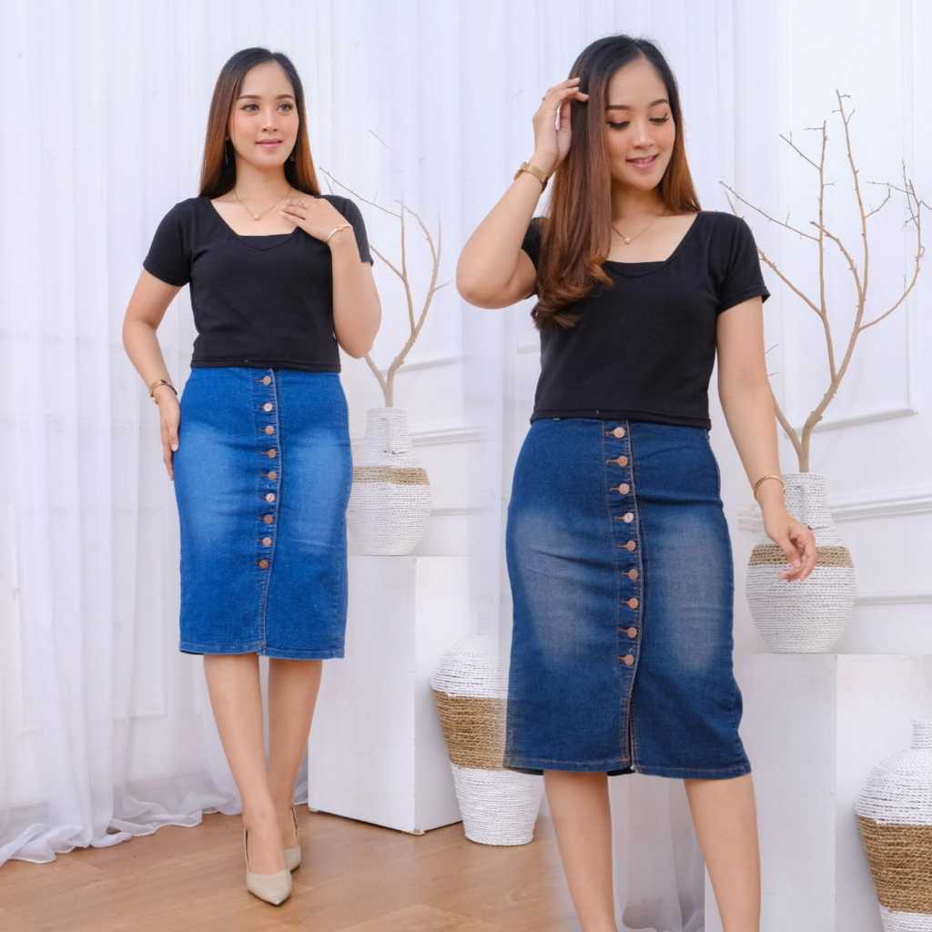 Rok Jeans Span 7/8 Shelin