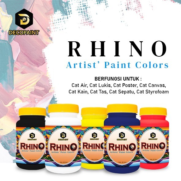 

RHINO Cat Air Untuk Kanvas/Sepatu/Poster/Styrofoam/Tas - 350 Gram