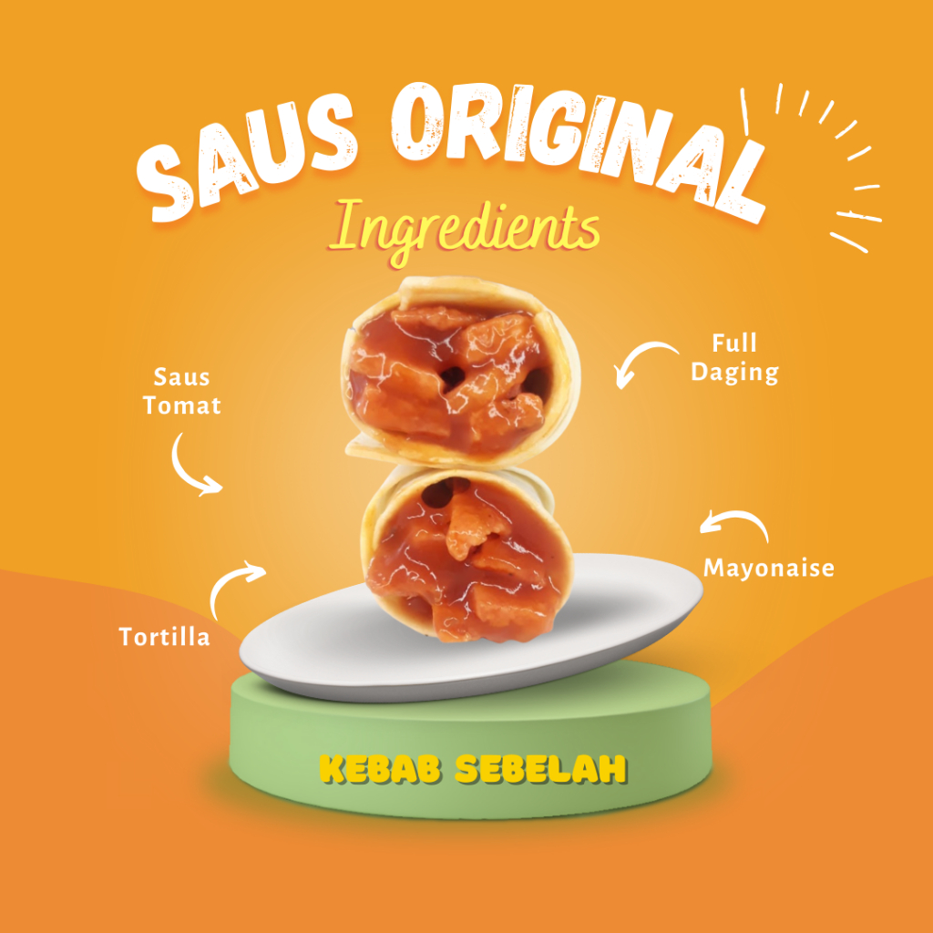 

Kebab Saus Original (Kebab Frozen Kecil (DIATAS UK MINI) Isi 5)