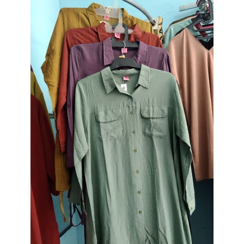 Kemeja tunik tali samping
