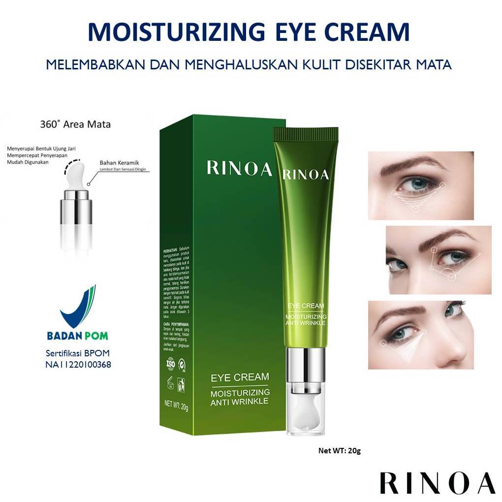 RINOA MOISTURIZING EYE CREAM / KRIM MATA KRIM PELEMBAB BPOM