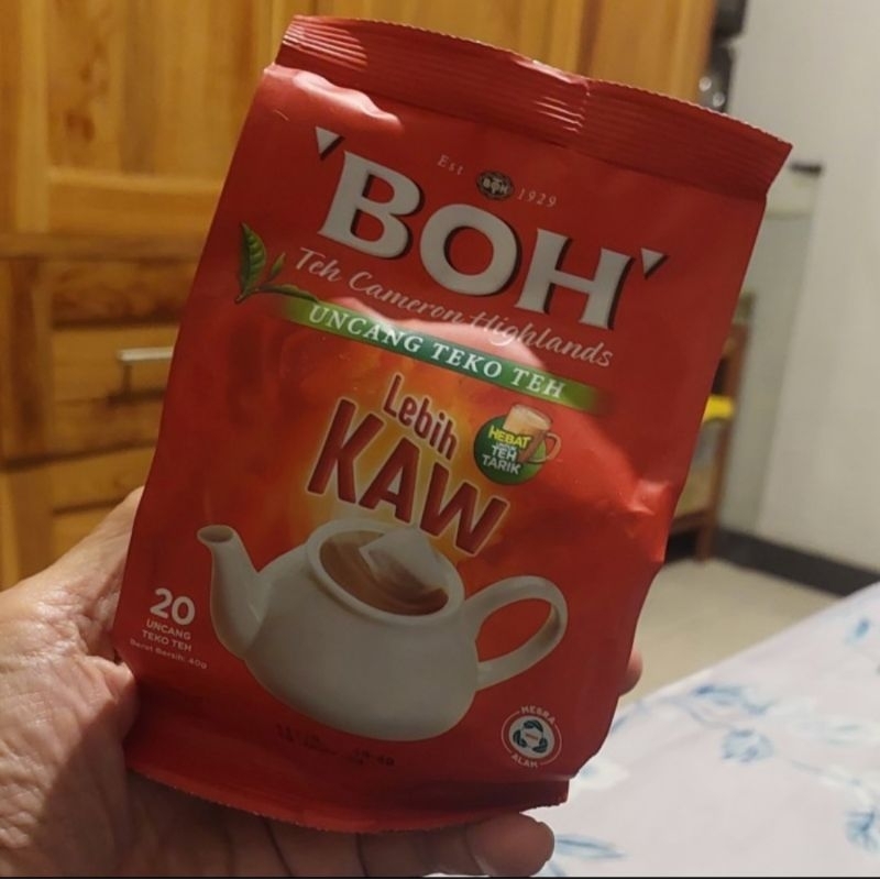 

Boh tea teh celup lebih Kaw uncang cocok untuk teh tarik.