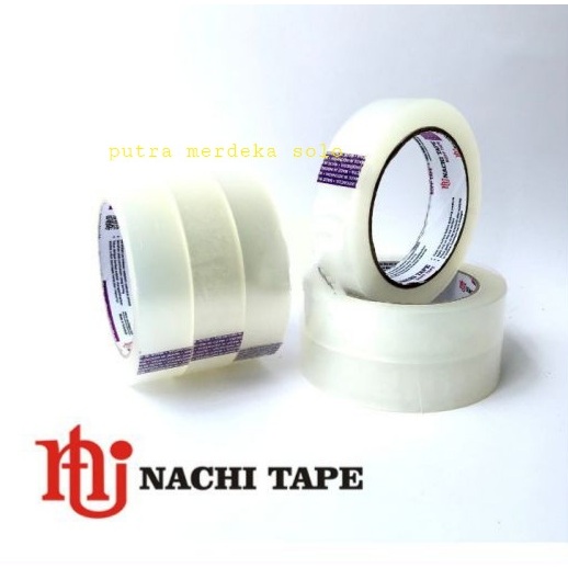 

Lakban, Opp, Isolasi Nachi 1 inch Bening Coklat