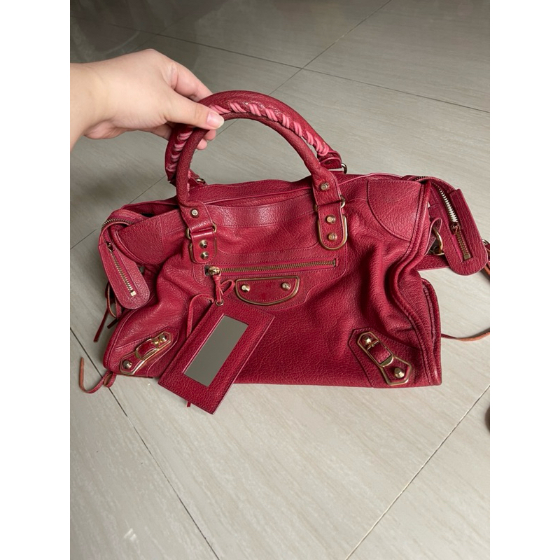 preloved tas balenciaga merah ori (lempo) mulus