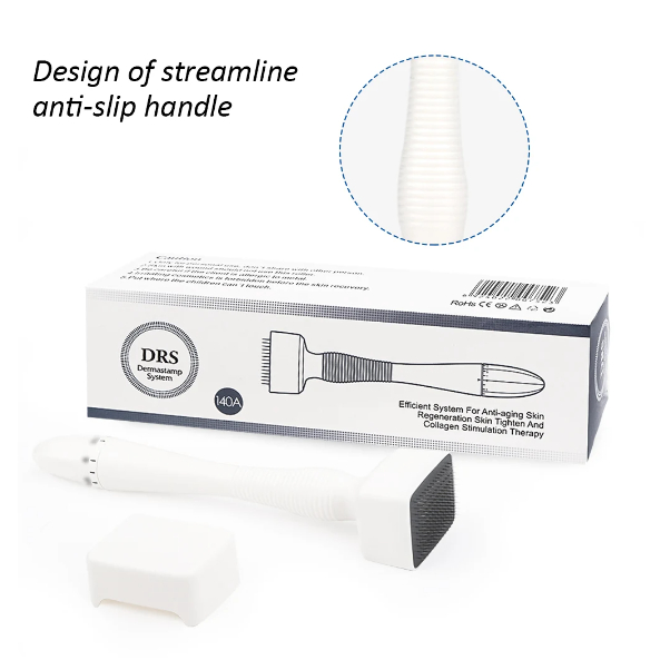 NEW Derma Roller Stamp DRS140A Adjustable Panjang Jarum Microneedle Anti-Aging Kerut Rambut