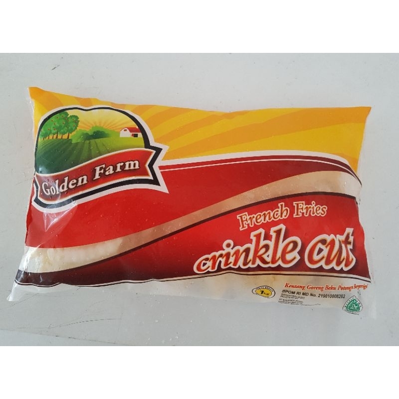 

golden farm kentang crinkle 1kg