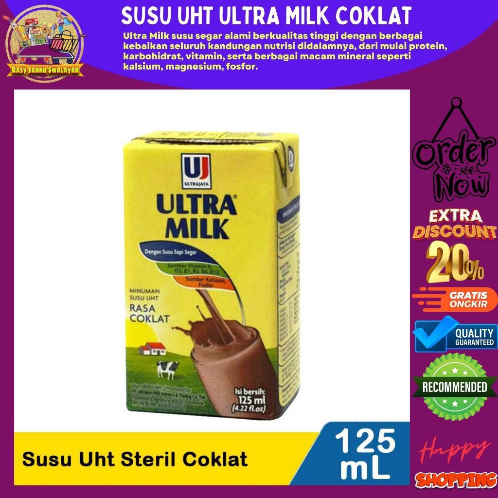 

Susu Ultra Coklat (Cokelat) 125 ml