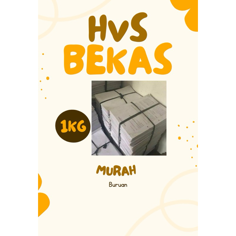 

HVS A4 BEKAS 1 KG