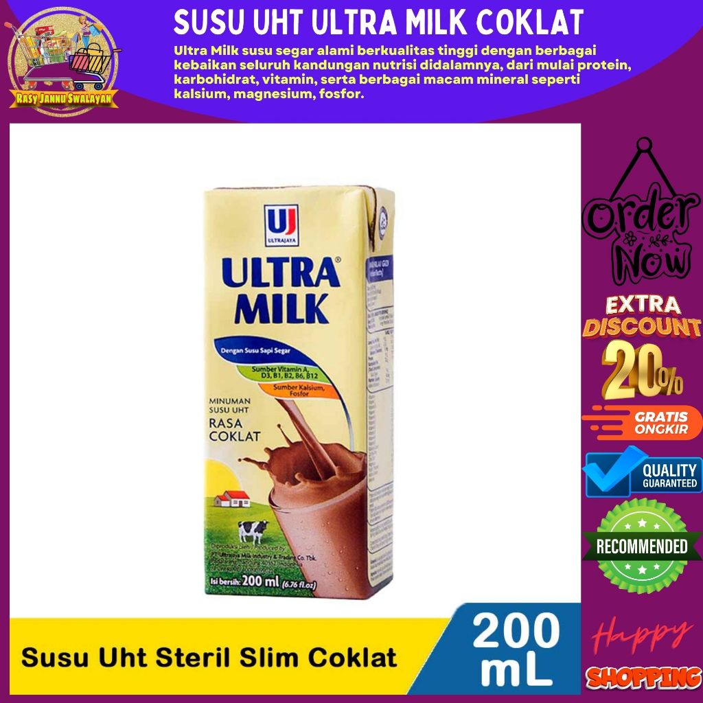 

Susu Ultra Coklat (Cokelat) 125 ml