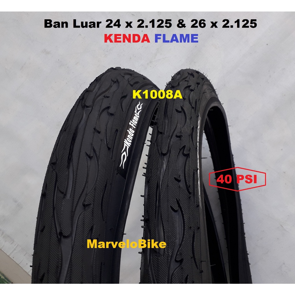 Ban Luar Sepeda 24 x 2.125 26 x 2.125 Kenda Flame K1008A