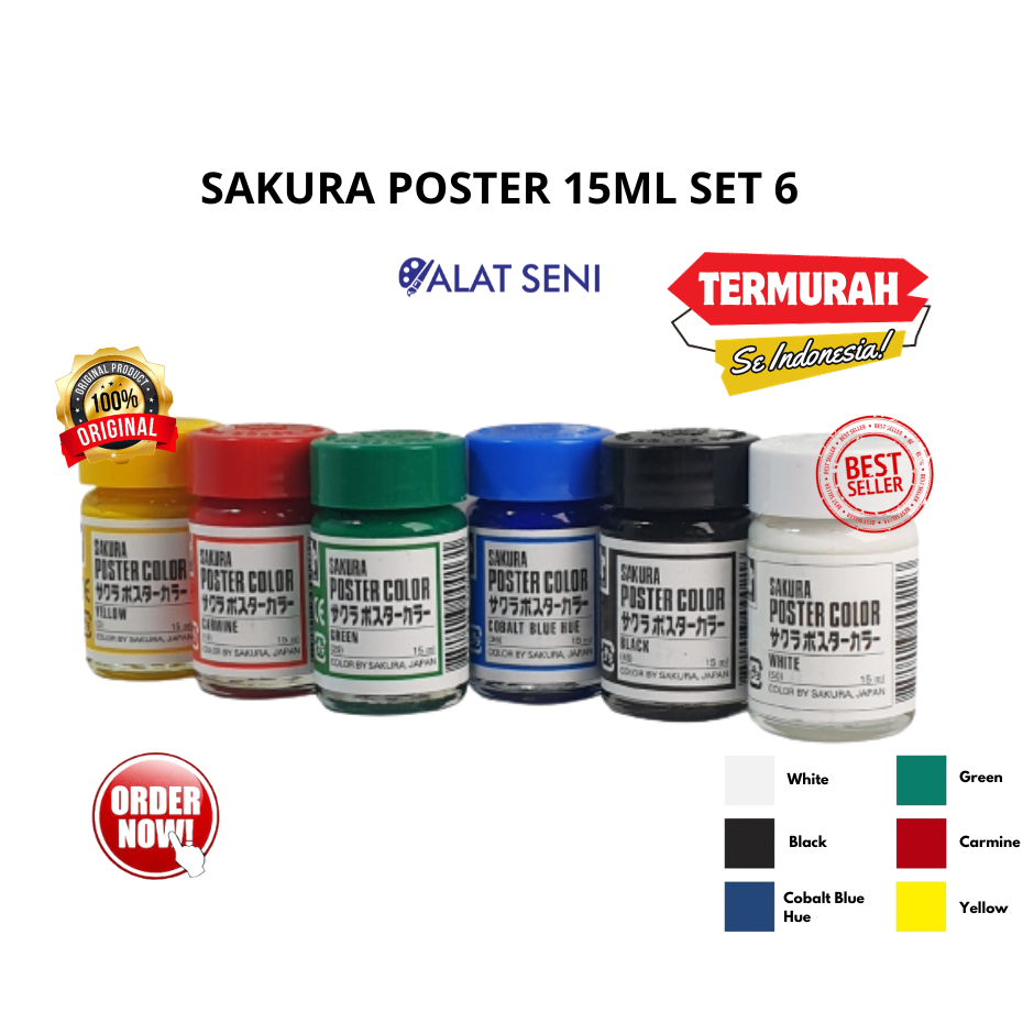 

Sakura Poster Color Starter Set 6x15ml / Cat Poster Sakura