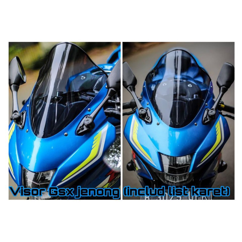 visor gsx - visor GSX  jenong - visor GSX r 150 - windshield gsx r 150 (includ list karet)