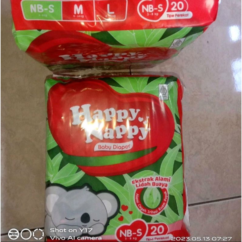 Happy Nappy Perekat NBS20, Happy Nappy Perekat M20, Happy Nappy Perekat L20