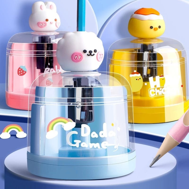 

Rautan Pensil Otomatis Elektrik bisa Putar Sendiri Karakter Lucu Serutan Electric Pencil Sharpener Cute