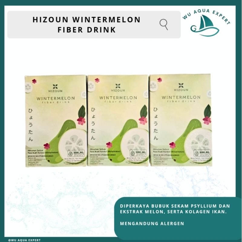 

HIZOUN Minuman Fiber Rasa Wintermelon Buah Kundur Kaya Serat Fiber Drink 1 Sachet HALAL BPOM 1 Biji Baik untuk Pencernaan