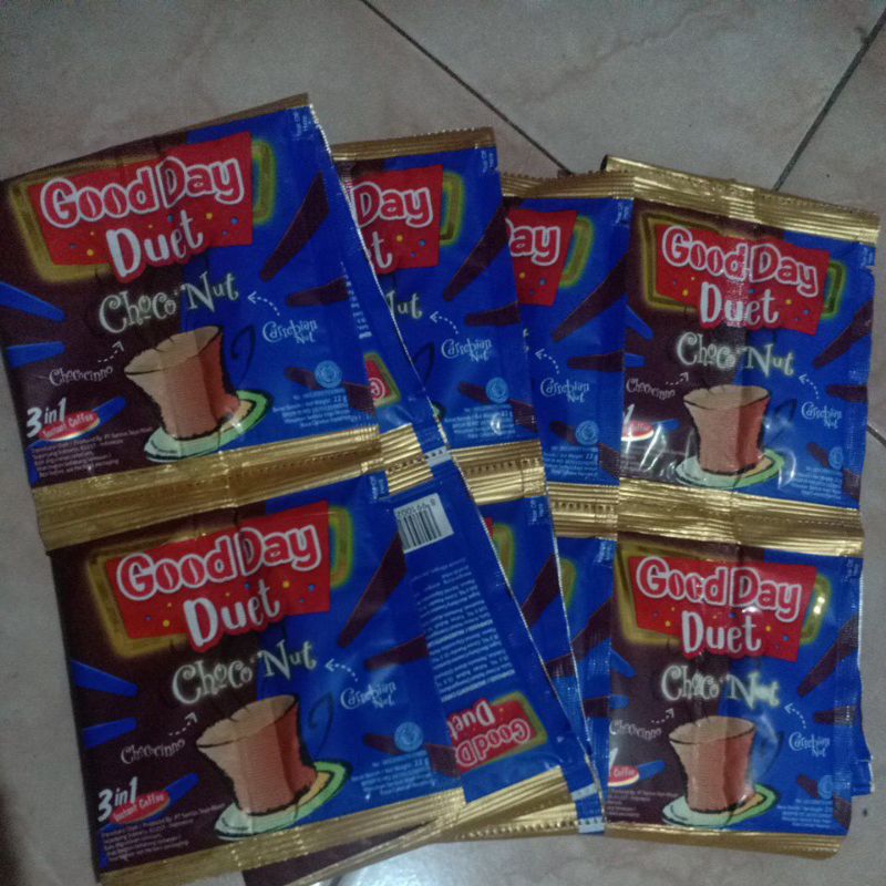 

Kopi GOOD DAY DUET Choco'Nut 22gr RENCENG isi 10 pcs Murah