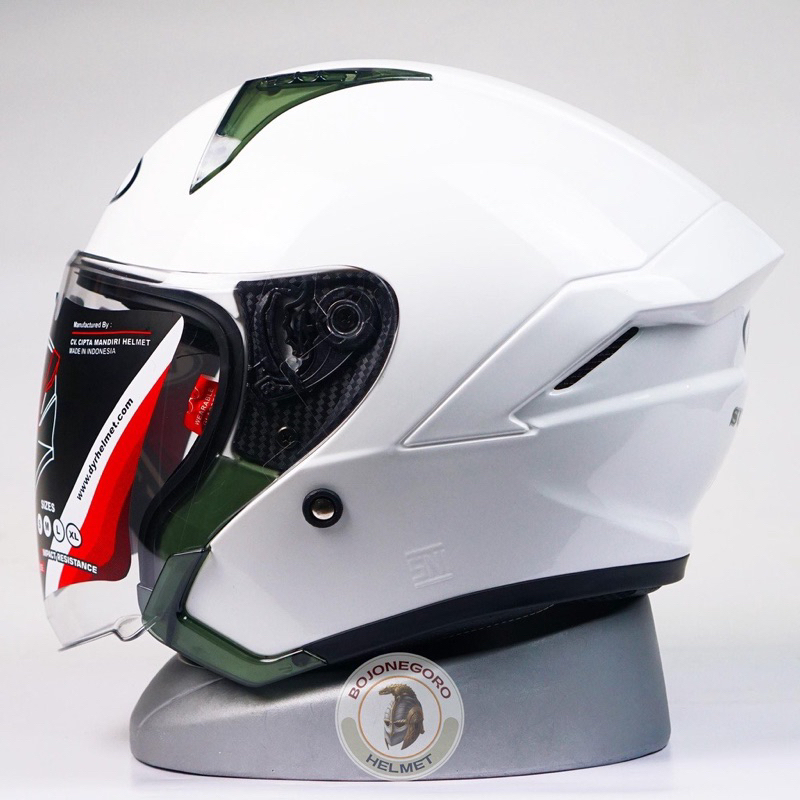 free spoiler HELM DYR SUBARU KACA PUTIH ORIGINAL