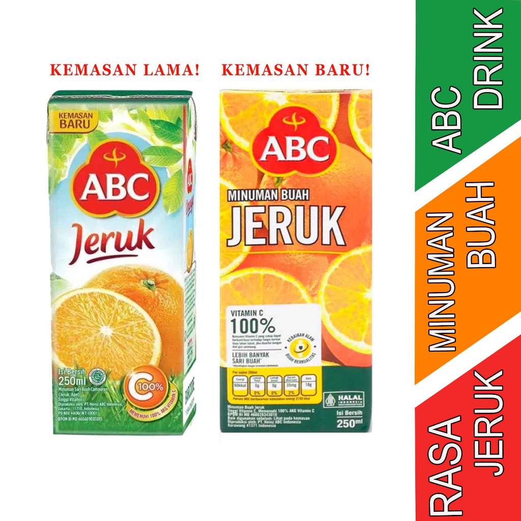 

Minuman Rasa Orange - Abc Drink - Minuman Jus Buah - 250ml