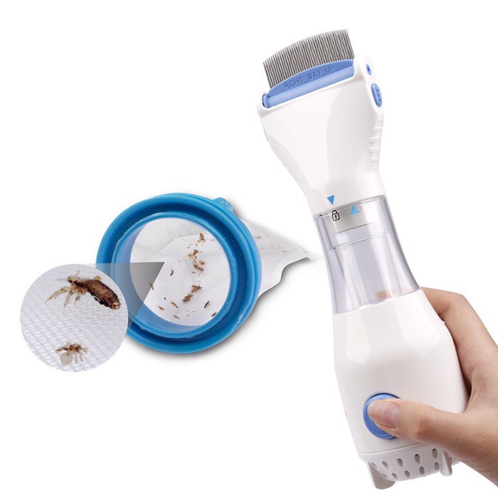 ✔️READY Sisir Kutu Elektrik Penghilang Kutu Rambut / Sisir Elektrik Kutu Rambut Vcomb/ Vacuum Comb S