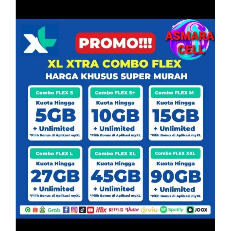 Kuota combo flex xl