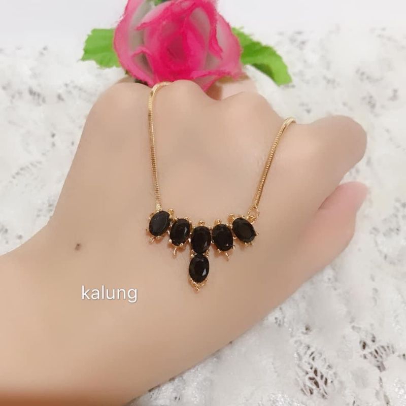 kalung kebon raja mini lapis emas