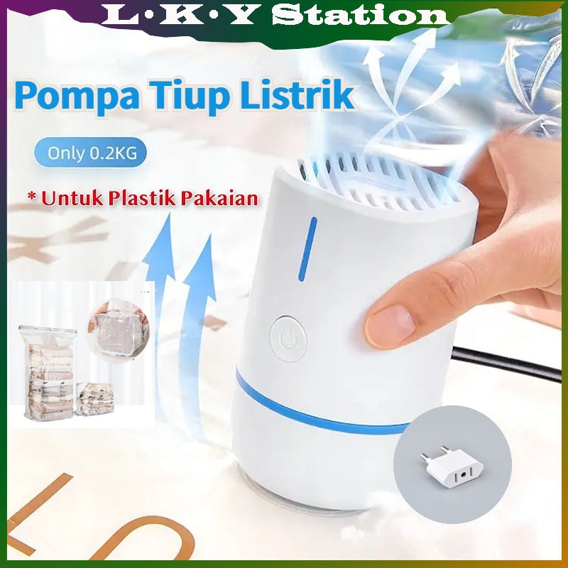50W Pompa Vacuum Listrik Vacuum Bag Pastik Vacum Vakum Serbaguna Vakum Baju Vacum Bag Pakaian Travel