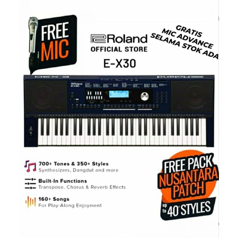 Keyboard Roland EX30 61 key Arranger EX30 EX30 Original