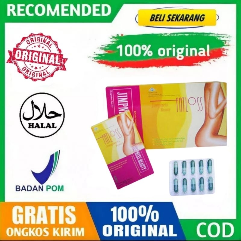 Fatloss Obat Pelangsing Diet Badan Isi 30 Kapsul Original Import
