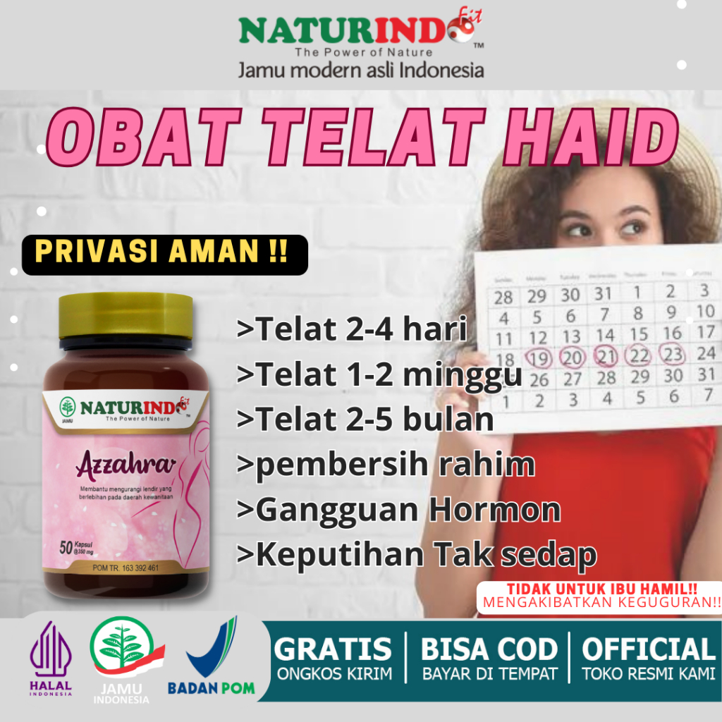 Obat Kapsul Telat Datang Bulan Telat 1-2 Bulan Telat 3-4 Bulan Manjakani Pelancaran Haid Pelancar La