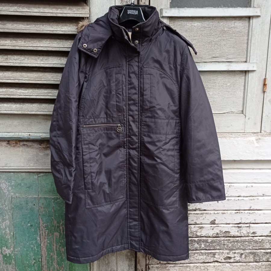 preloved michael kors jaket parka faux fur coat original