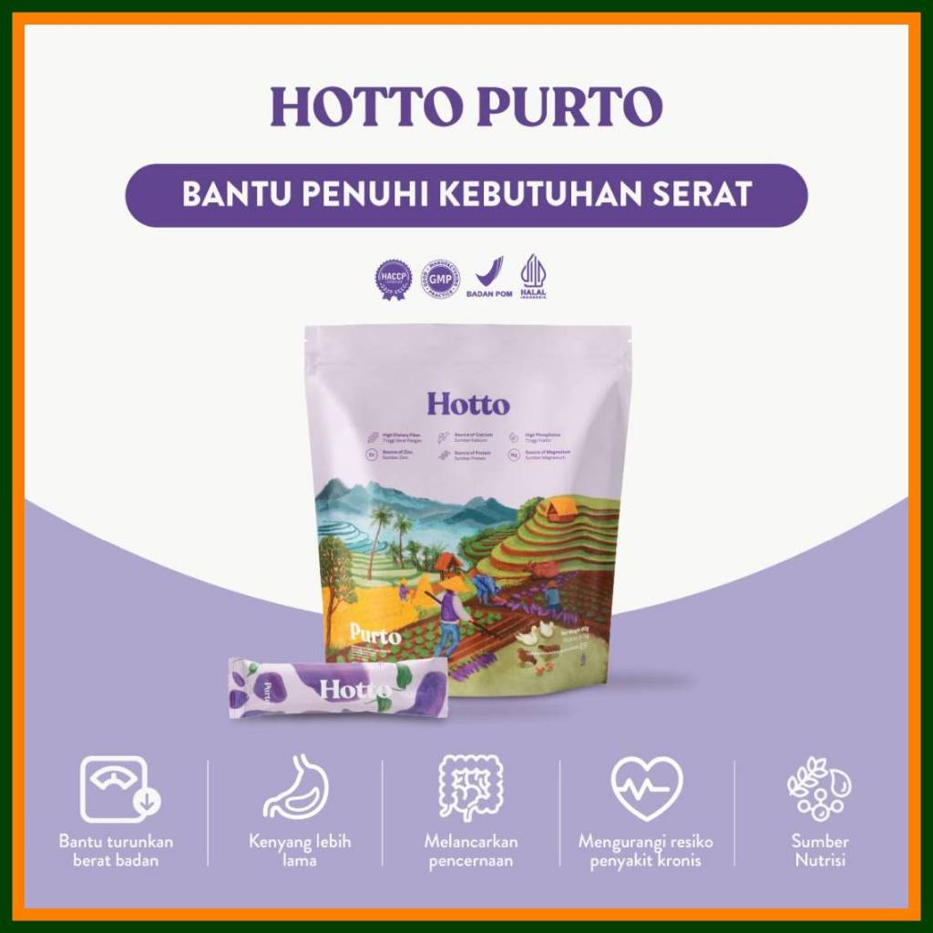 

1 POUCH Hotto Purto Superfood Multigrain Ubi Ungu (16 Sachet)
