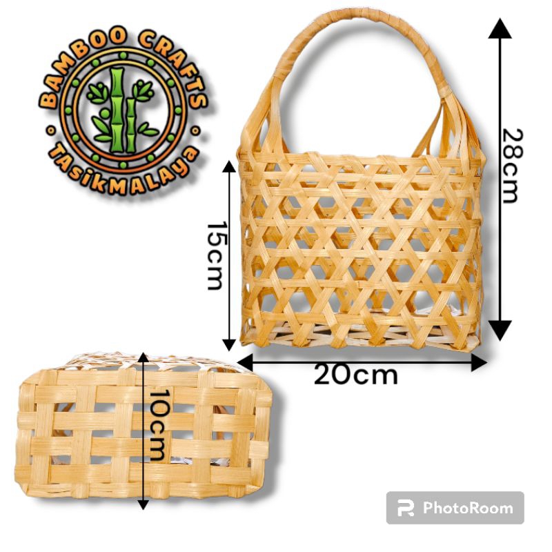 

tas keranjang bambu 20x10x15 keranjang parsel kemasan hampers & souvenir