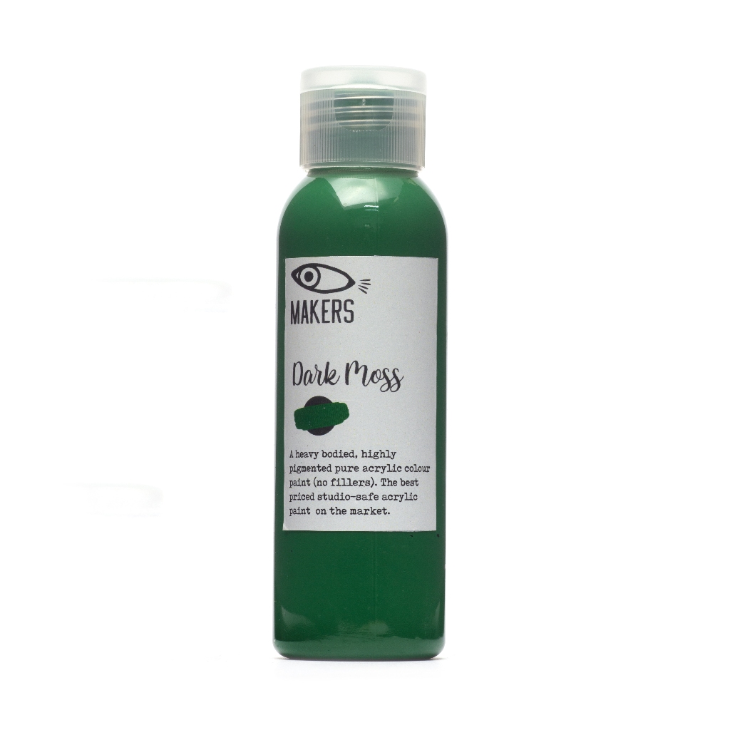 

Dark Moss Acrylic Paint 100ml by MAKERS