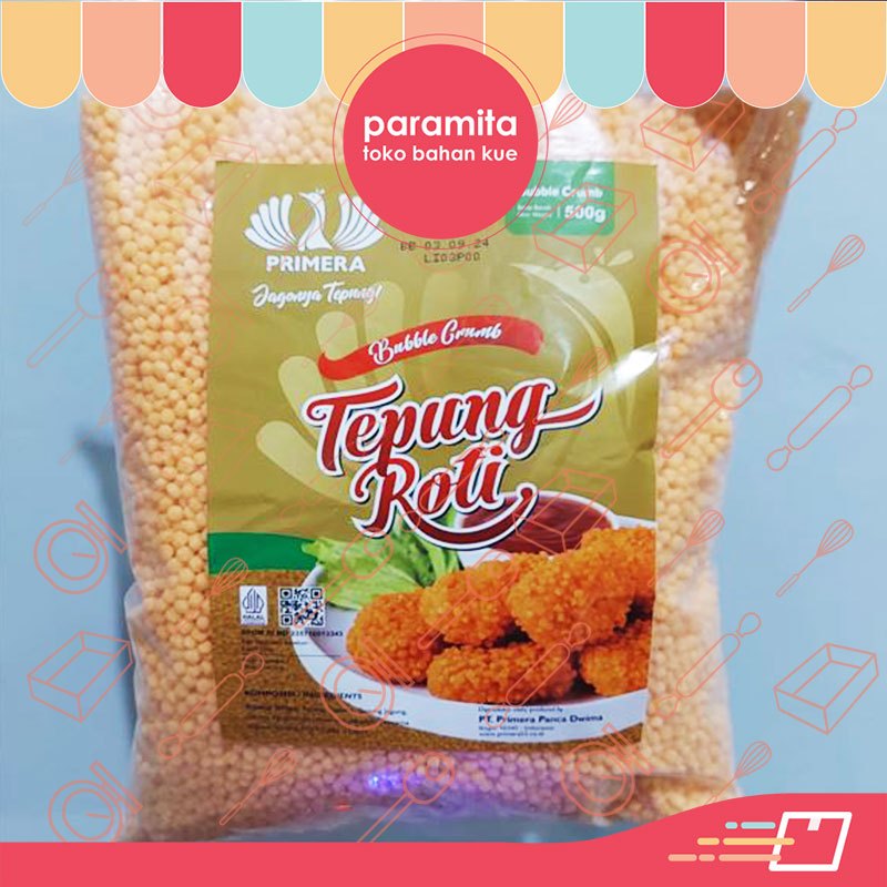 

Primera Tepung Roti Bubble Crumb 500 gr