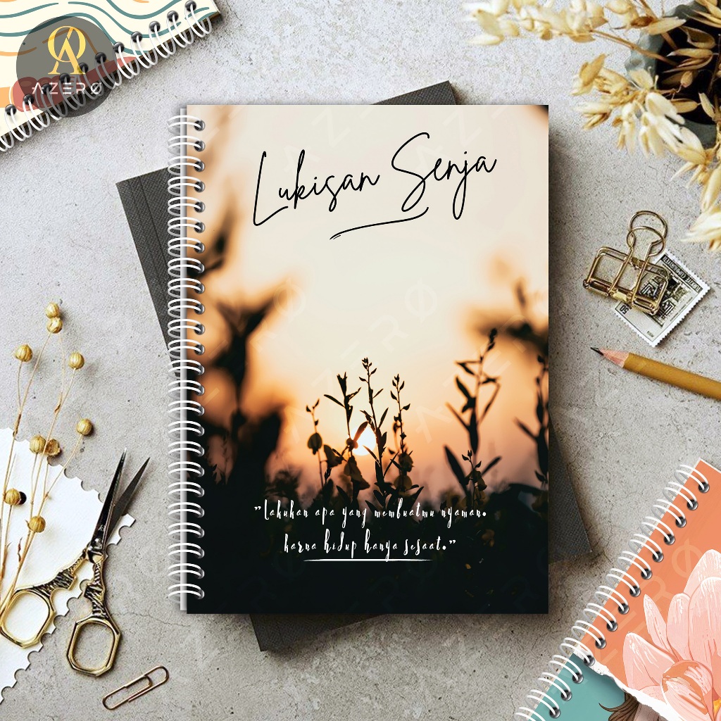 

Notebook Ring A5 Buku Catatan Jurnal Garis Polos Kotak Titik / Buku Tulis Sekolah isi 50 Lembar