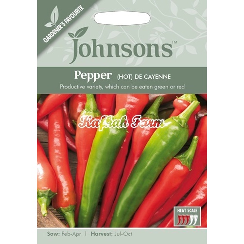 Benih 5 Biji PEPPER De Cayenne