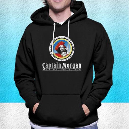 Captain Morgan Rum Hoodie Jumper Bahan Cotton Fleece | New Pullover Hoodie