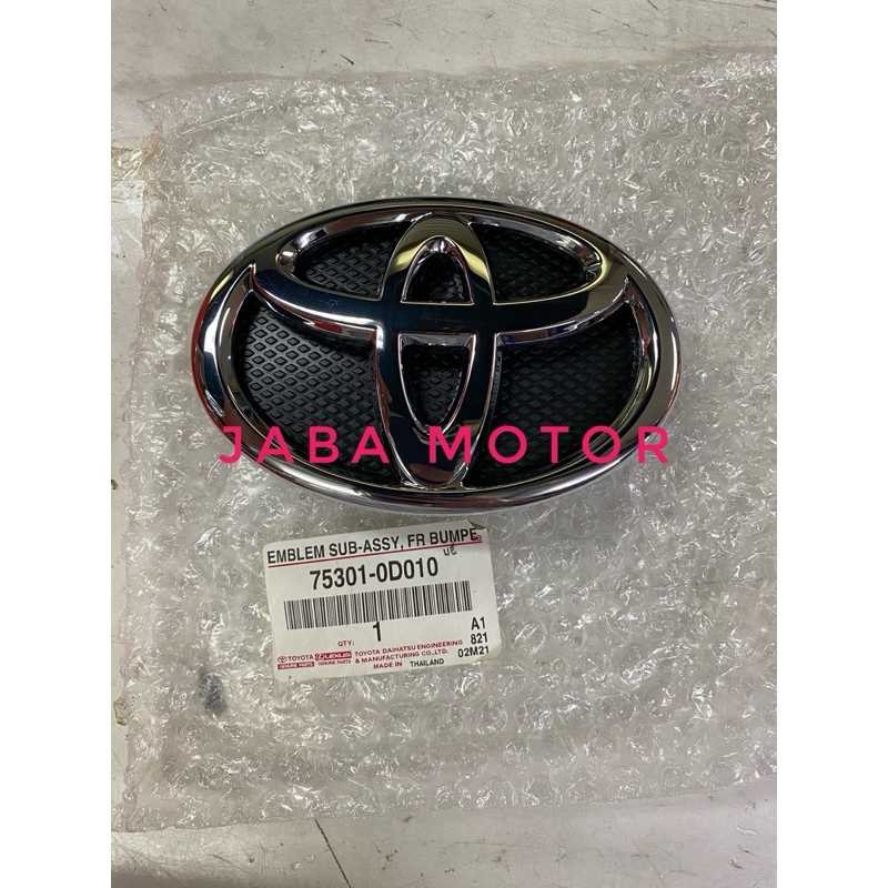 Logo grill depan Vios-Limo gen 2 tahun 2007-2012 original 75301-0D010