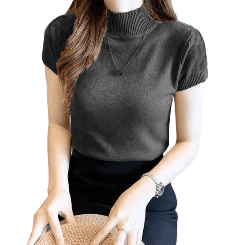 Inner Kaos Rajut Wanita Lengan Pendek Bahan Katun