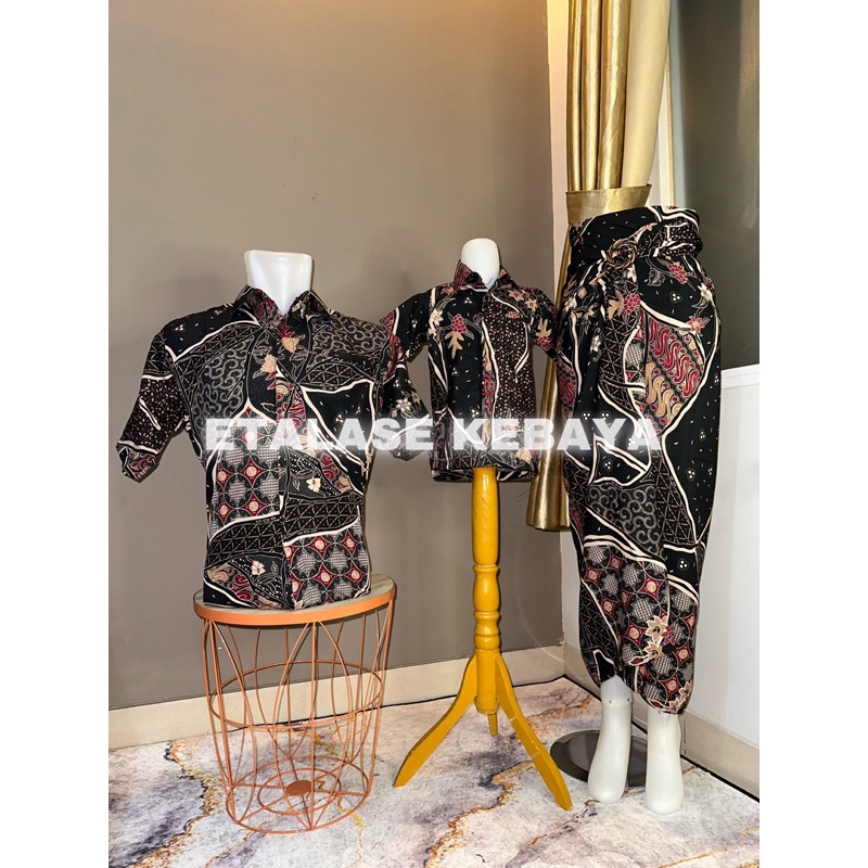 Etalase Kebaya - COUPLE BATIK PENDEK ROK LILIT - KEMEJA COUPLE ROK LILIT - KEMEJA PENDEK ROK LILIT -