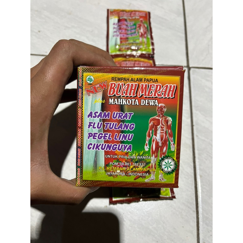 

buahh merah 15 sachet plus mahkota dewa garansi asli
