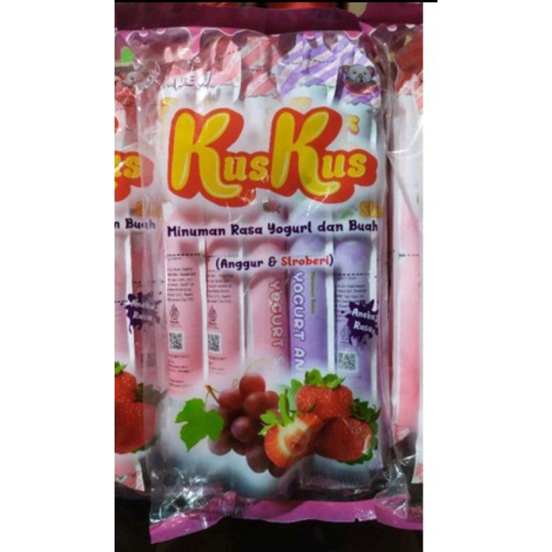 

kuskus es stick minuman rasa yogurt dan buah