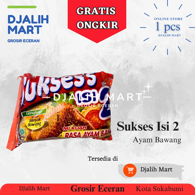 

mie suksess isi 2 ayam bawang