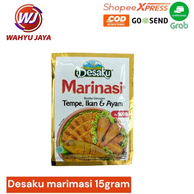 

Desaku marinasi tempe, ikan, ayam 15gram