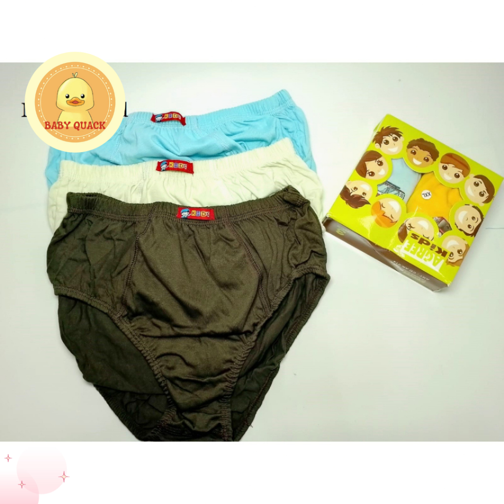 (3 Pcs) Celana Dalam Agree 014 Kids CD/Boxer Anak Laki-laki/Cowok M-XXL Murah - Makassar