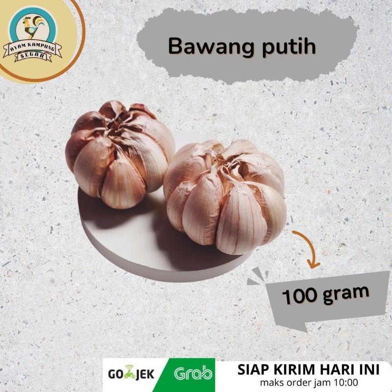 

Bawang putih segar per 100 gram bumbu dapur fresh